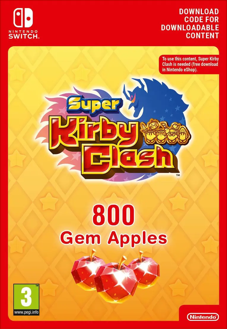 Comprar tarjeta regalo: Super Kirby Clash Gem Apples NINTENDO